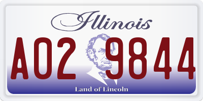 IL license plate A029844