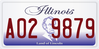 IL license plate A029879