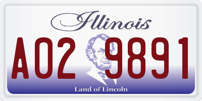 IL license plate A029891