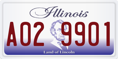 IL license plate A029901