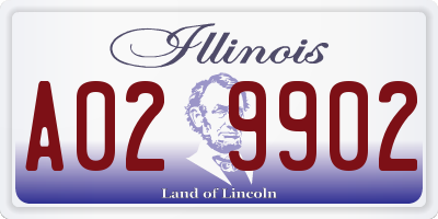 IL license plate A029902