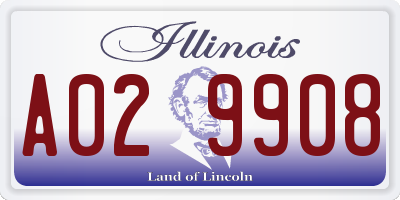 IL license plate A029908