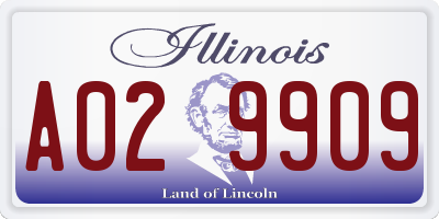 IL license plate A029909