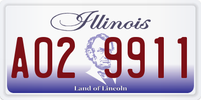 IL license plate A029911