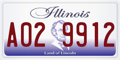 IL license plate A029912