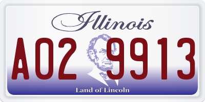 IL license plate A029913