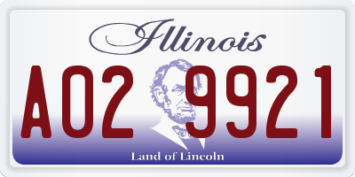 IL license plate A029921
