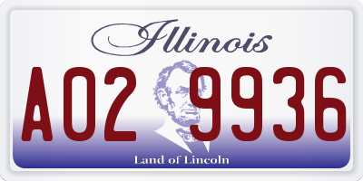 IL license plate A029936