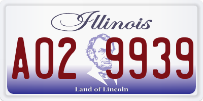 IL license plate A029939