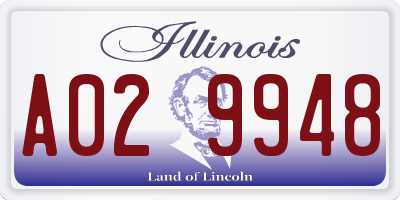 IL license plate A029948