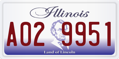IL license plate A029951