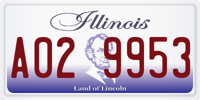 IL license plate A029953