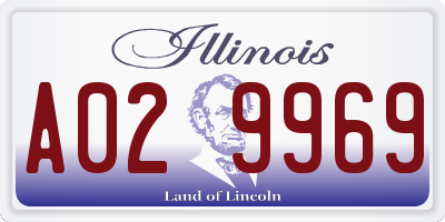 IL license plate A029969