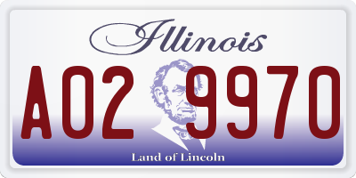 IL license plate A029970