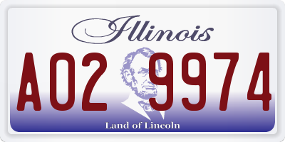 IL license plate A029974
