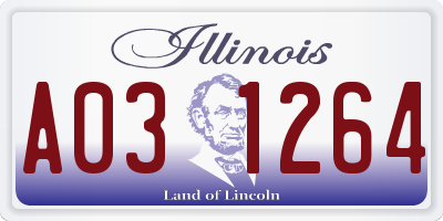 IL license plate A031264