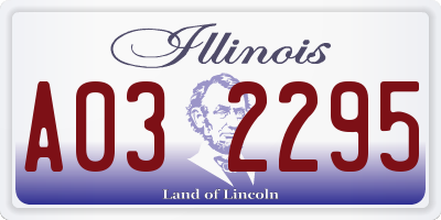 IL license plate A032295