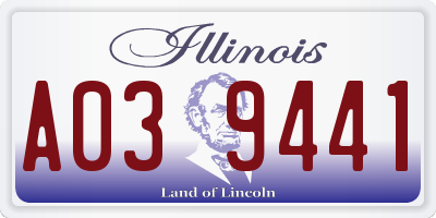 IL license plate A039441