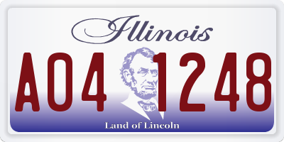 IL license plate A041248