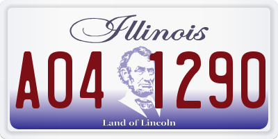 IL license plate A041290