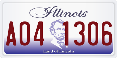 IL license plate A041306