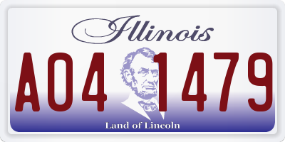 IL license plate A041479
