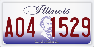IL license plate A041529