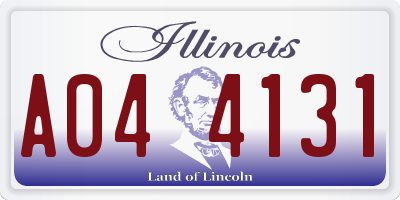 IL license plate A044131