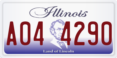 IL license plate A044290