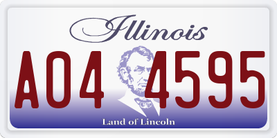 IL license plate A044595