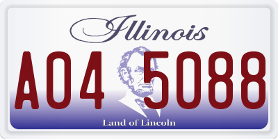 IL license plate A045088