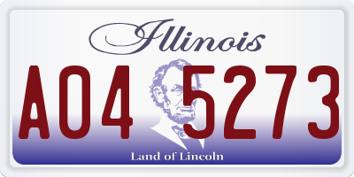 IL license plate A045273