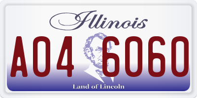 IL license plate A046060