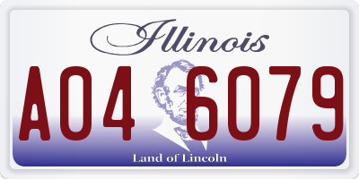 IL license plate A046079