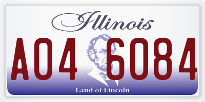 IL license plate A046084