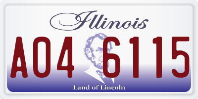 IL license plate A046115