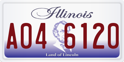 IL license plate A046120