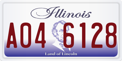 IL license plate A046128