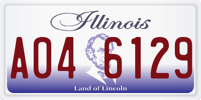 IL license plate A046129