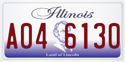 IL license plate A046130