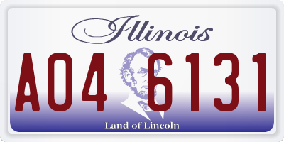 IL license plate A046131