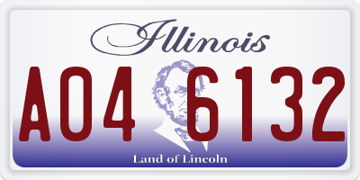 IL license plate A046132