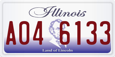 IL license plate A046133