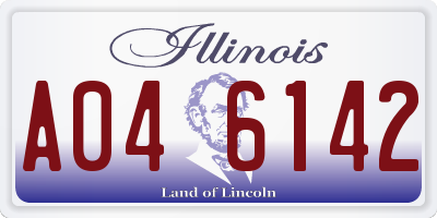 IL license plate A046142