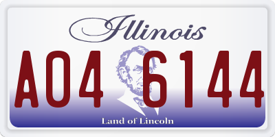 IL license plate A046144
