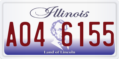 IL license plate A046155