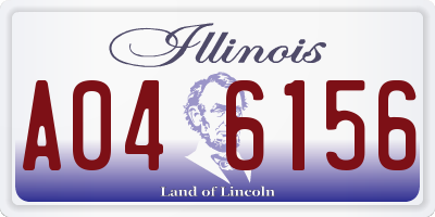 IL license plate A046156