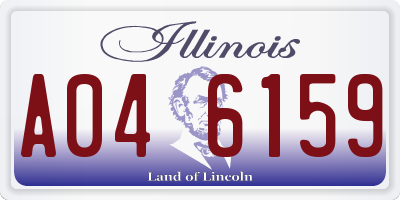 IL license plate A046159