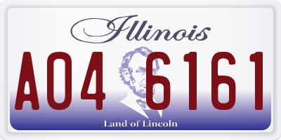 IL license plate A046161