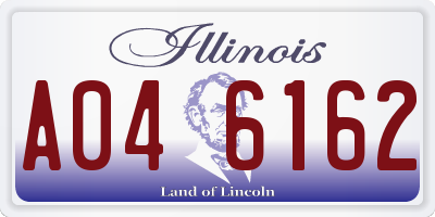 IL license plate A046162